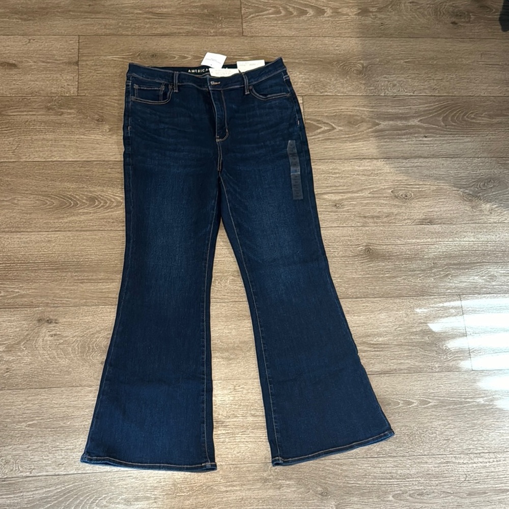 Lot of 3 American Eagle Super Hi Rise Flare Jeans
